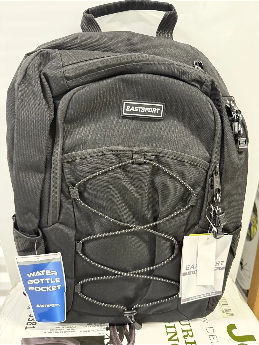 NEW! Eastsport Black Summit Bungee Backpack